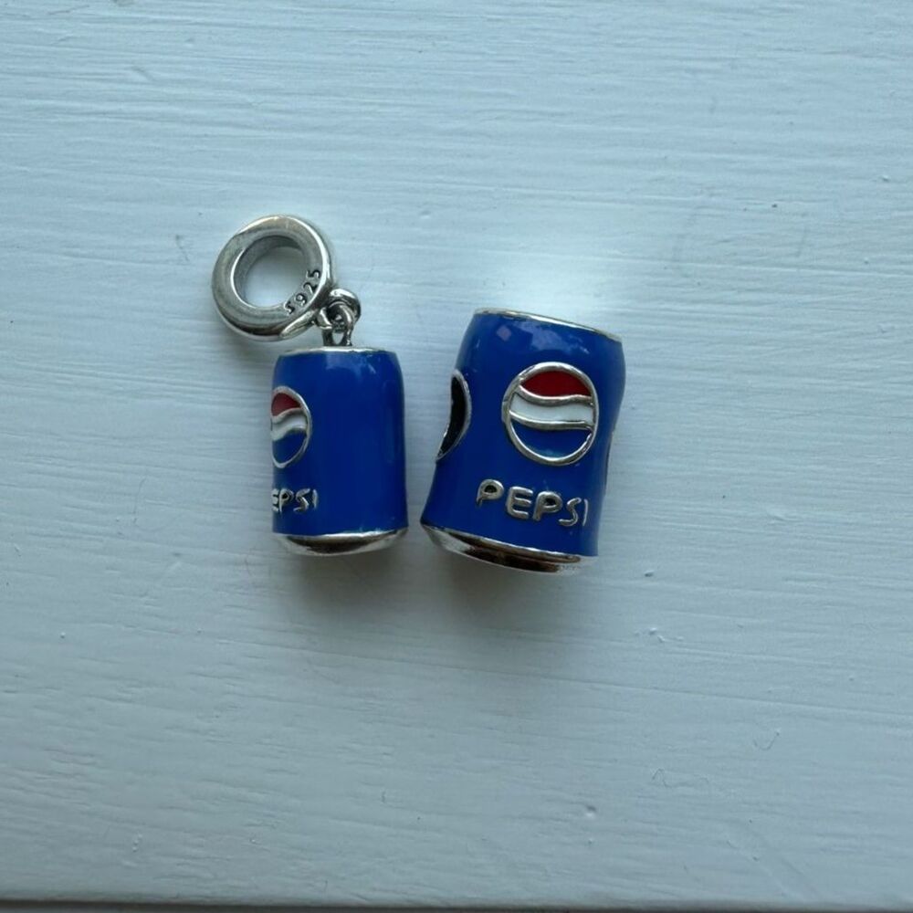 2 NWOT Pepsi Silver s295 Charms Pandora FIT
